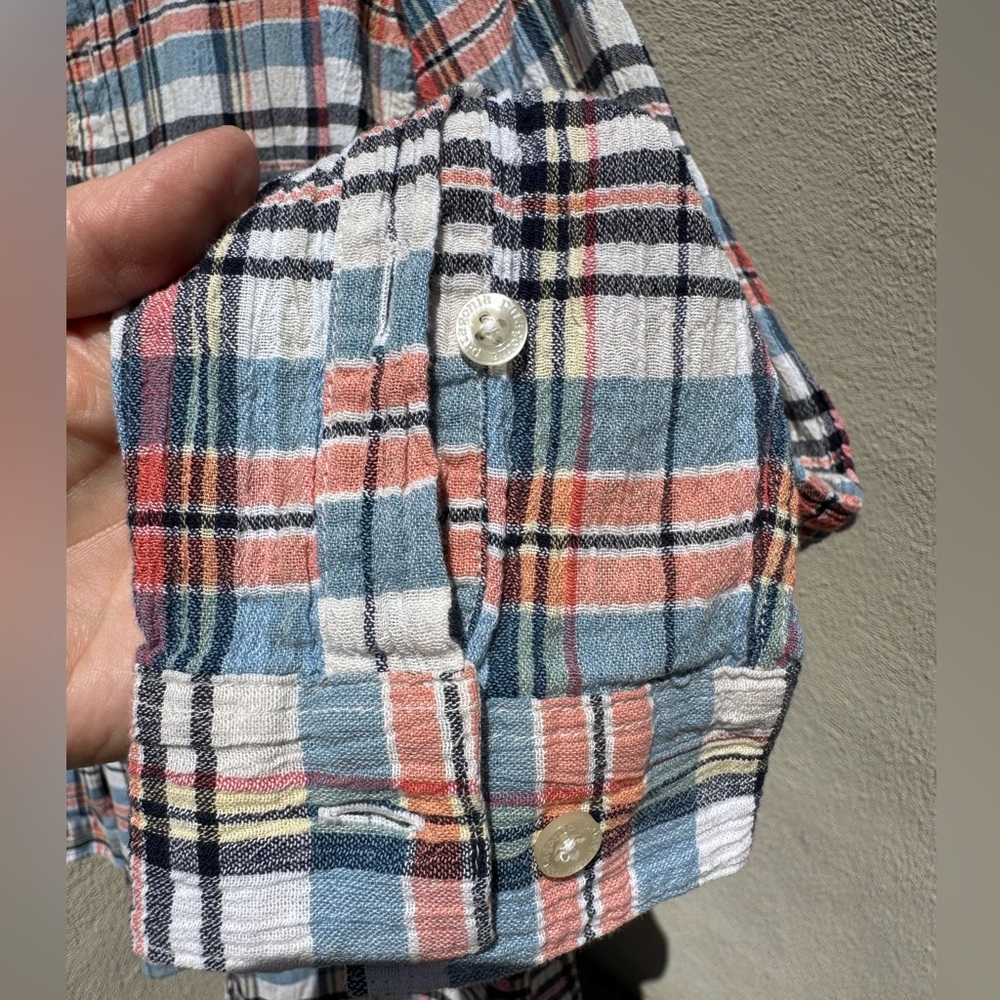 Patagonia Organic Cotton Plaid Shirt - Blue, Pink, White Long Sleeve - Picture 9 of 9